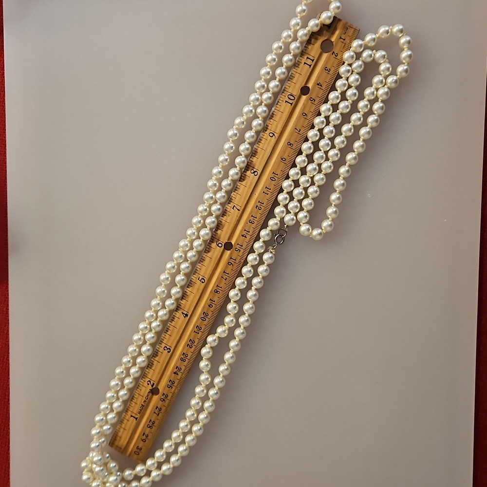 6 Piece Jewelry Lot Necklace earring set bracelet Pearls Vintage And Newer - Picture 10 of 12